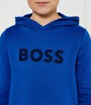 Толстовка детская Boss Kidswear с логотипом, синий - фото 4
