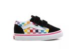 Сандалии Vans Old Skool V Toddler 'Rainbow Checkerboard' - фото 3