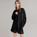 ELLE Рубашка Women's Black Lapel Moderate - фото 5