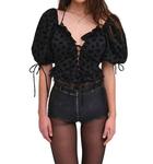 Топ Sutton черного цвета for Love & Lemons - фото