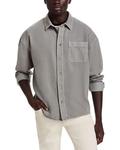 Современная рубашка с длинным рукавом на пуговицах FRAME, серый - фото
