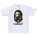 Футболка BAPE Hand Draw Pattern By Bathing Ape Tee, White - фото