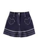 Джинсовая юбка Monnalisa, Blu Navy - фото