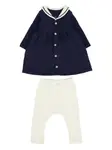Платье Sailor-collar dress set Petit Bateau, синий - фото