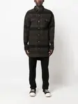 Куртка-рубашка в полоску Rick Owens, коричневый - фото 2