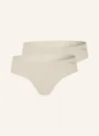 Комплект из 2 трусиков zero microfibre Sloggi, бежевый - фото