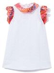 PUCCI Junior платье с вышивкой англез, белый - фото