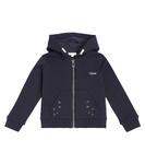 Толстовка из хлопкового джерси Chloé Kids, темно-синий - фото