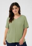 Блуза Kaffe Curve AMI, Oil Green/Evergreen - фото