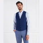 Облегающий шерстяной жилет Boss, синий - фото 2