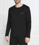Лонгслив BOSS BLACK waffle ls-shirt regular fit, черный - фото