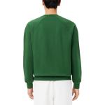 Свитшот с вышитой эмблемой LACOSTE, зеленый - фото 3