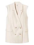 Полосатый жилет TWINSET, нейтральный - фото