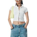 Alexander Wang Футболка Deconstructed поло кардиган white - фото 6