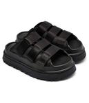 Тапочки с золотистым блеском Ugg, черный - фото 3