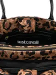 Сумка-тоут с леопардовым принтом Just Cavalli, коричневый - фото 5