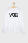 Vans - Детский лонгслив 122-174 см., белый - фото 2