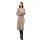 Платье Vila Ril Crew, бежевый - фото 5