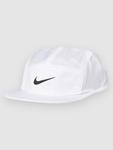 Бейсболка Nike Dri-Fit Fly Unstructured Swoosh Cap, white/anthracite/black - фото