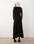Черное платье с длинными рукавами IAAL - фото 4