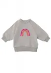 Толстовка Liliput "Радуга" с милым принтом, серый - фото