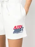 Шорты с кулиской и логотипом AUTRY, белый - фото 5