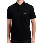 Хлопковая поло VERSACE, черный - фото 4