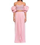 Драпированные брюки красного цвета SWF - фото 3