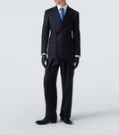 Пиджак из шерсти дабл-брэстед в полоску Tom Ford, Navy - фото 2