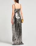 Макси платье Balmain, серебряный - фото 3