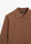 Кардиган Massimo Dutti Cardigan, Brown - фото 5