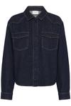 Блуза Gestuz Button-down blouse, Raw Denim - фото 5