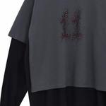 Футболка унисекс сезона весна-лето 2024 серого цвета WE11DONE - фото