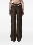 Jean Paul Gaultier The Thong striped trousers, коричневый - фото 4
