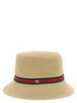 Панама с лентой Web GUCCI, бежевый - фото