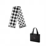 JAGUAR Вязаный шарф унисекс, Black Light Gray - фото