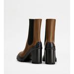 Кожаные ботильоны TOD's, коричневый - фото 4