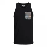 Футболка без рукавов Jack & Jones Hawaii Pocket, черный - фото