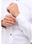 Рубашка Slim Fit белого цвета Eterna - фото 4