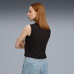 Женская ребристая майка Puma Elevated Essentials, черный - фото 2