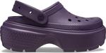 Женские слипоны-клогги Crocs Stomp, Dark Iris - фото 6