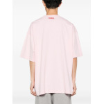 VETEMENTS slogan-print cotton T-shirt, розовый - фото 5