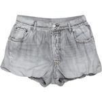 Шорты с принтом Acne Studios, светло-серый - фото