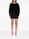 Вязаное мини-платье из шерсти Jucca Approved, черный - фото 2