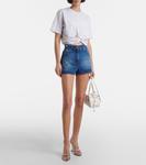 Выцветшие джинсовые шорты Versace, Medium Blue - фото 2