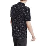 Поло с геометрическим принтом FRED PERRY, черный - фото 6