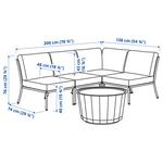 3-местный набор для разговора SEGERÖN/LÅGASKÄR IKEA, бежевый - фото 4