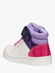 Baby Eclyper Metallic Colour Block Trainers Geox, White/Lavender - фото 6