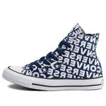 Кроссовки chuck taylor all star high 'navy wordmark' Converse, синий - фото