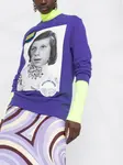 Толстовка с фотопринтом Raf Simons, фиолетовый - фото 3